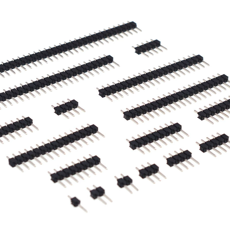 2.54MM Pin Header 180 Degree Through-Hole Pin Header 1-40P Pin L11.5 Copper Pin