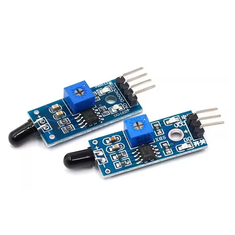 Blue Flame Sensor Module Fire Source Detection Module Infrared Receiver Module 3-Wire 4-Wire, Flame Sensor 007