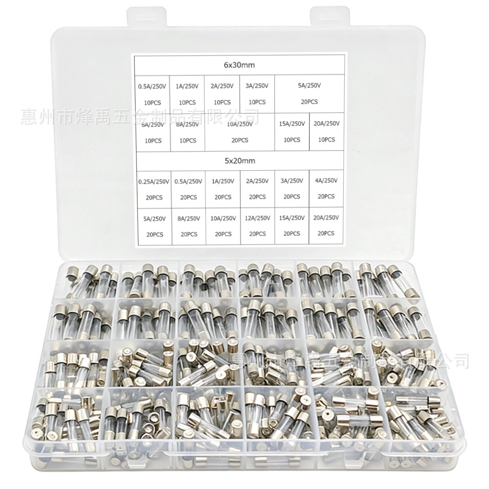 360PCS 5 6X20MM Glass Fuse