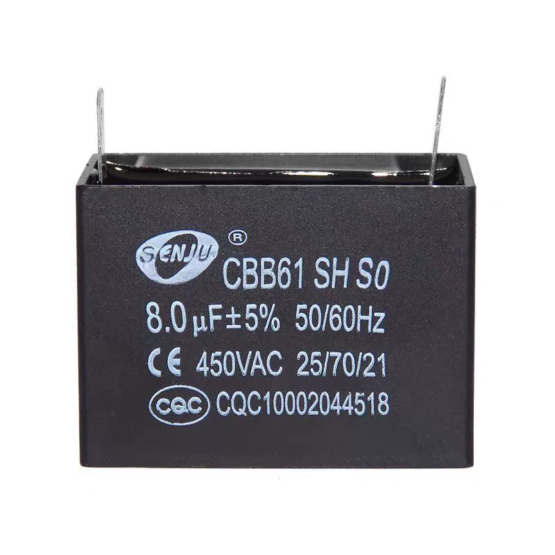 CBB61 Capacitor 450V1 1.2 1.5 2 2.5 3 3.5 4 5 6 8 10 12UF 1