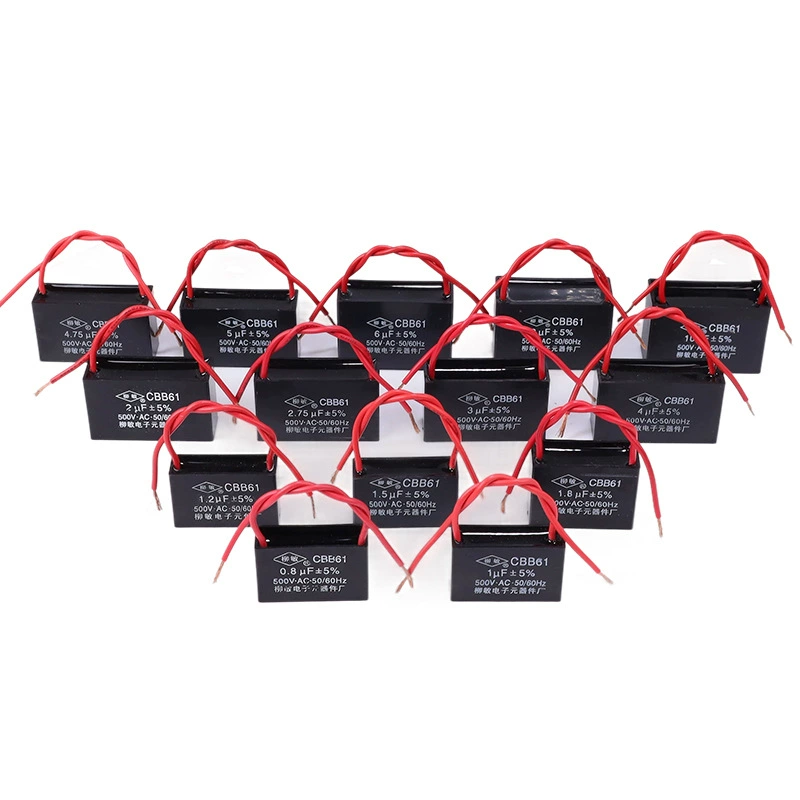 CBB61 Fan Capacitor 1.2 1.5 1.8 2 2.5 3 4 6UF 1