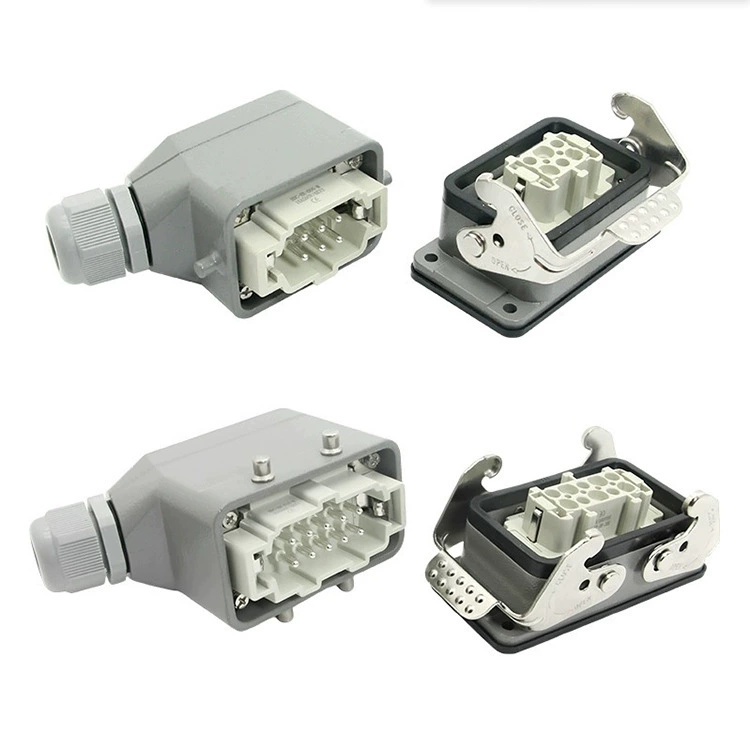Connector He 20 24 32 Pin 48 Industrial Plug Socket High Temperature Resistant