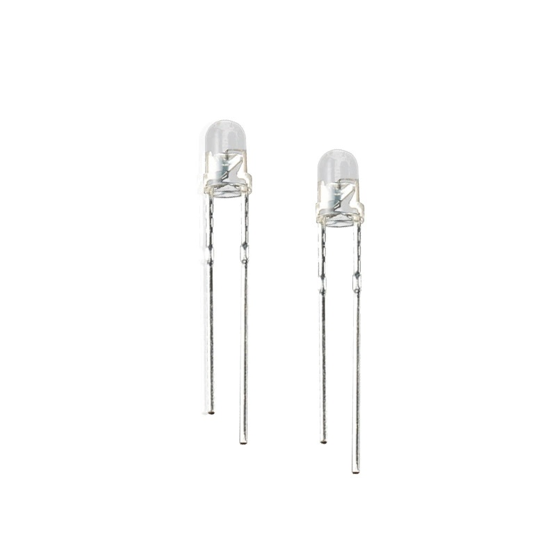 F3 Frosted Led 3MM Dip Lamp Bead White Base With Blue Red Ice Blue Light