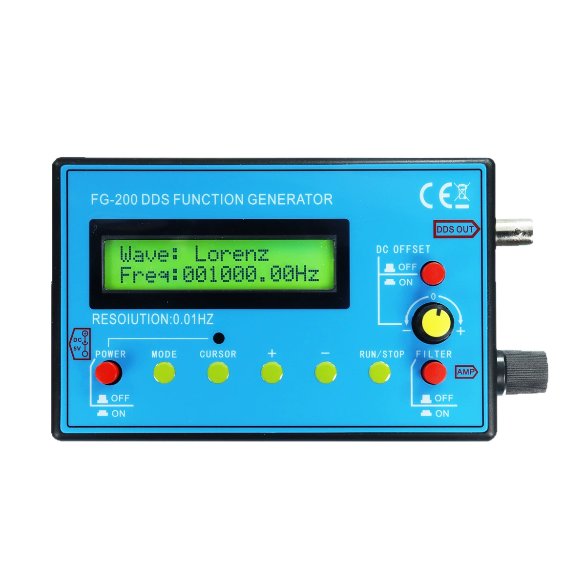 Fg 200DDS 0.01HZ 500KH7.83FUNCTION Signal Generator