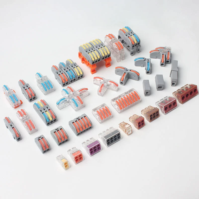 Fast Wiring Terminal Connector Universal For Flexible And Solid Wires Push In Type Quick Wire Splitter Jst Connector 007 1