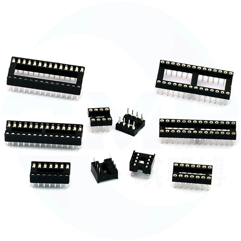 Ic Socket Dip Ic Through Hole Microcontroller 8 14 16 20 24 32 40P 1