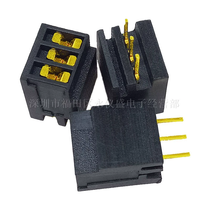 Ic Test Socket 3P Single Row High Temperature Resistant SIP3 Gold Ic 2.54MM Single Row Socket 1