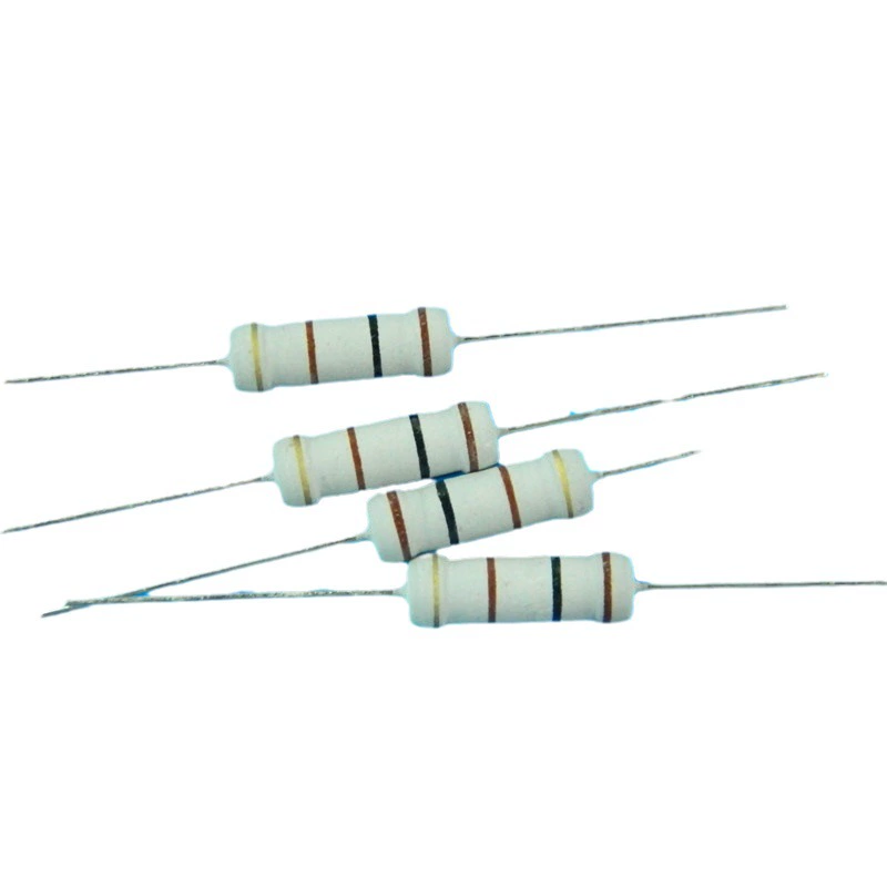 Metal Oxide Film Resistor 1W 2W 3W 5W Through Hole Resistor 5 Degree 1