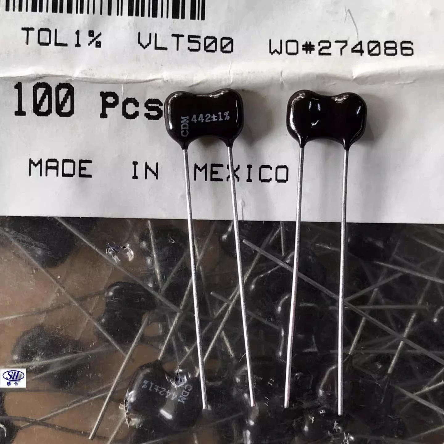 Mica Capacitor 500V 442P 500V Replace 470P Original Us Cdm Silver Mica Capacitor 6MM Lead Spacing 1