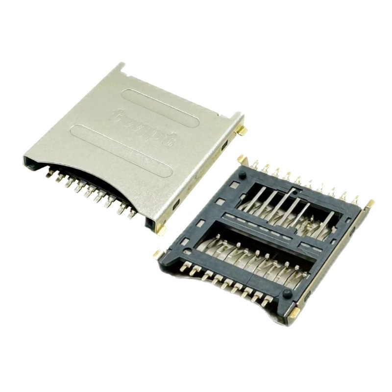 Microsd Card Socket Connector High Temperature Resistant 19PIN Microsd Card Socket 1