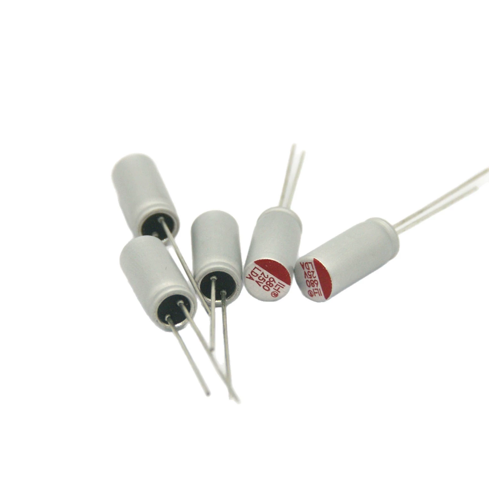 Plug In Solid State Capacitor 680µF 25V LDA8 12 Industrial Electronic Communication Equipment Electrolytic Capacitor High Frequency 1