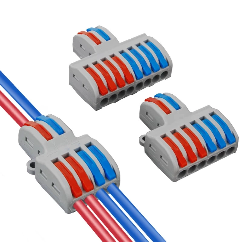 Push In Wire Connector Spl 2 In Multi Out Electrical Terminal Block Splitter 1