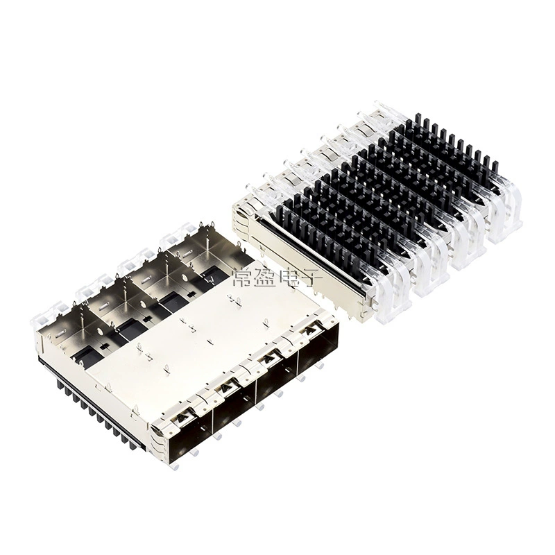 QSFP28 Fiber Optic Module Connector Shielded 1
