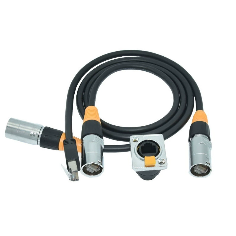 RJ45 Waterproof Socket Industrial Interface RJ45 Connector Miniature Waterproof Socket 1