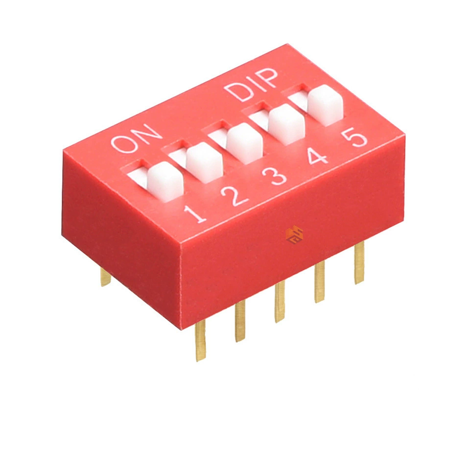 Red DS05 Dip Switch Dip Switch 1
