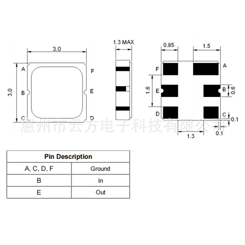 SF9083 1900.00M 1860 1875MHZ Rf Filter Saw Filt 1