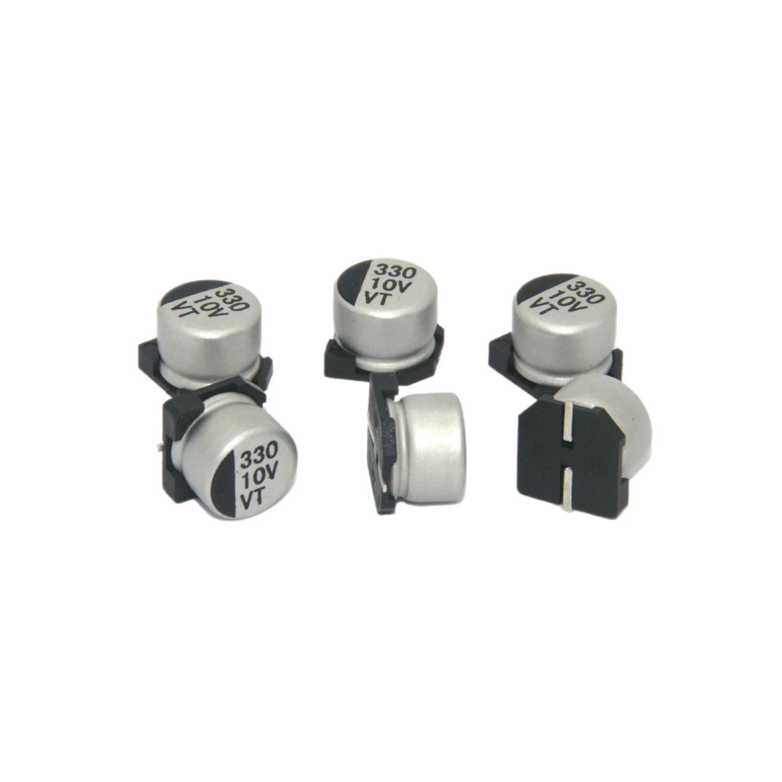 Smd Aluminum Electrolytic Capacitor 330UF10VVT6.3 5.8 Industrial Control Board Power Capacitor 1
