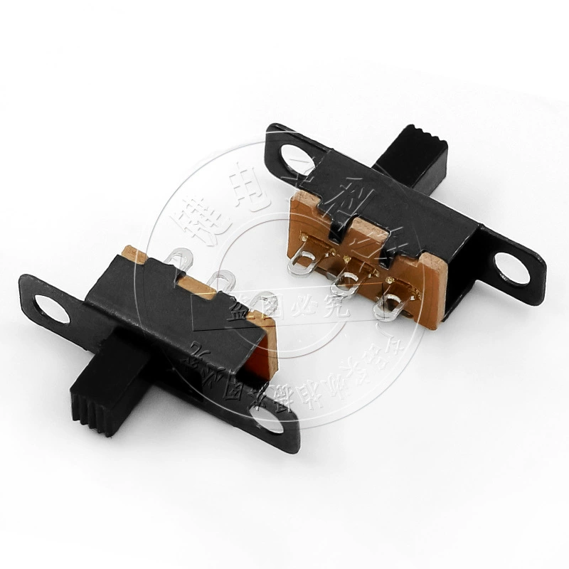 Ss 12F15 1P2T 7MM Actuator Height 2 Position Slide Switch No Fixing Pegs Single Row 3 Pin Vertical