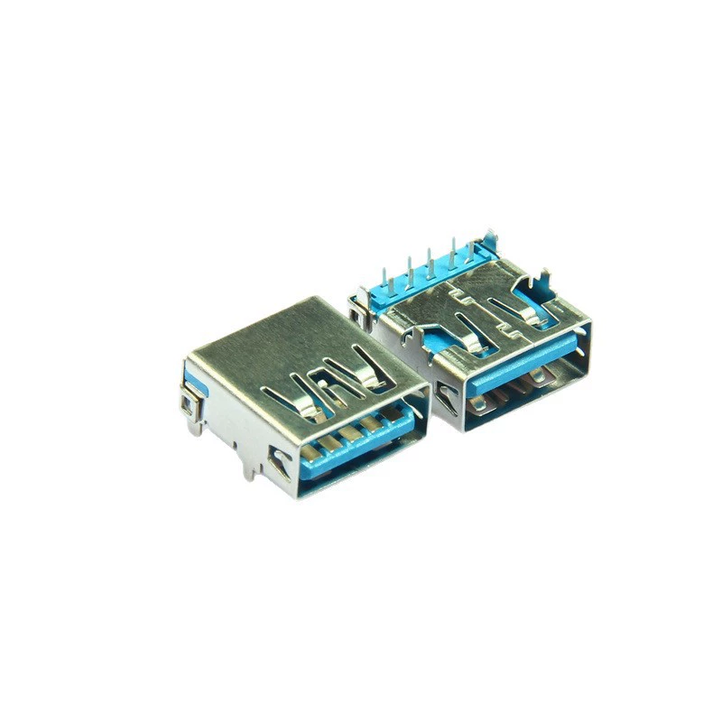 Usb 3.0 Type A Female Connector Sink Mount Dip Straight Edge Socket H4.46 1