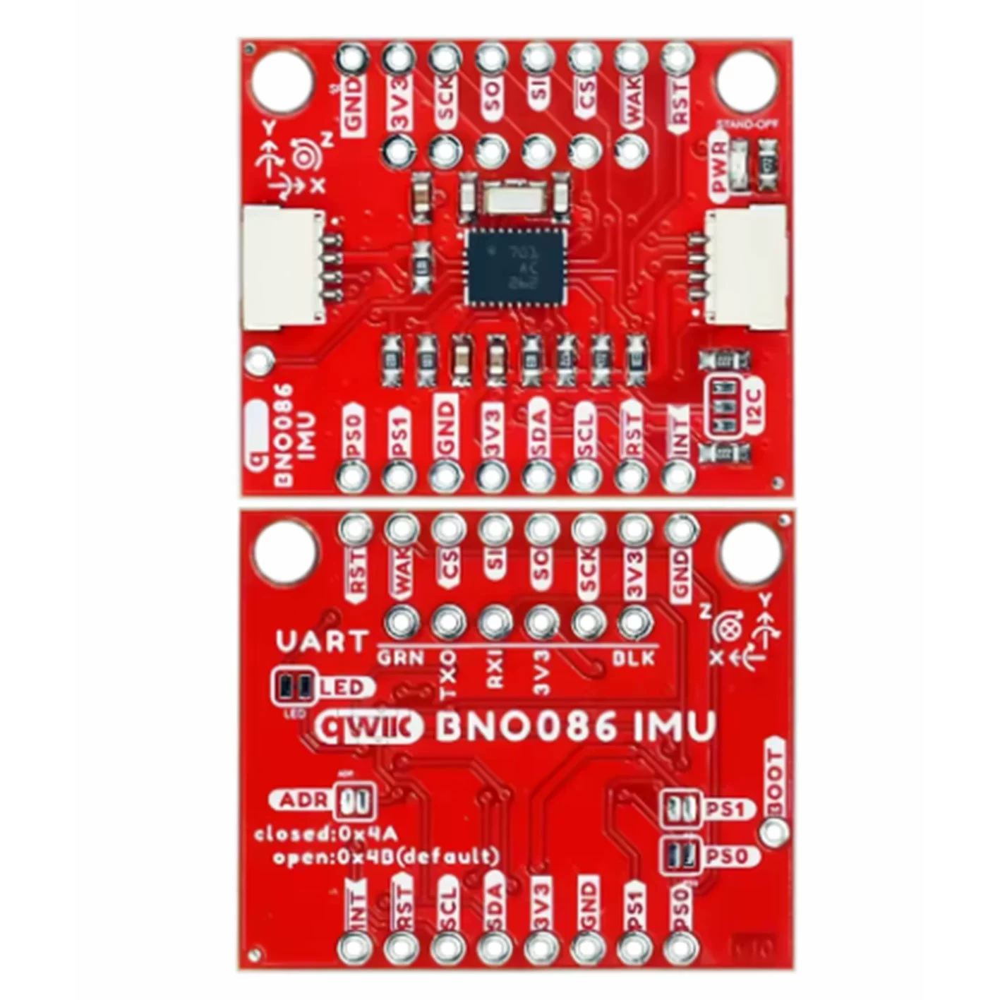 Vr Imu Breakout BNO086 Qwiic 3 Axis Accelerometer Gyroscope Magnetometer 2